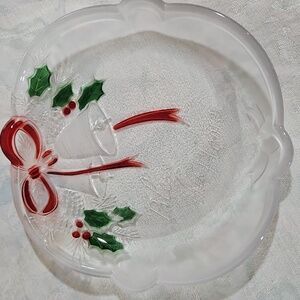 MIKASA "Holiday Bells Collection" Sentiment 7" Sweet Dish - "Bless this Home"